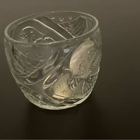 Vintage KIG Crystal Votive Candle Holder angel - Picture 2 of 3